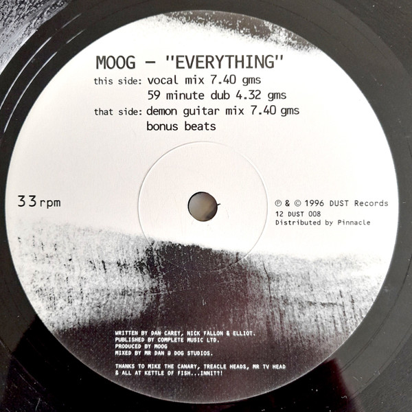 Moog - Everything | Dust Records (DUST 008) - main Moog - Everything | Dust Records (DUST 008) - main