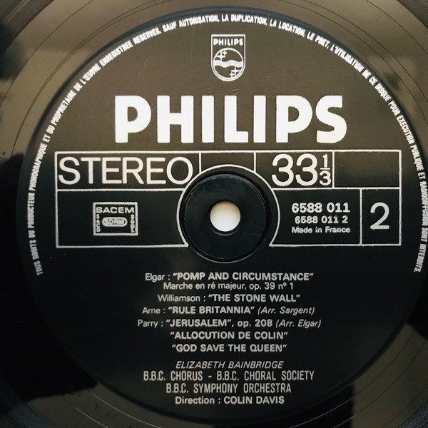 Sir Colin Davis / BBC Symphony Orchestra - Pomp And Circumstance | Philips (6588 011) - 4