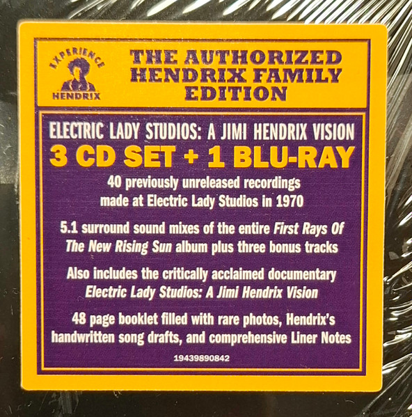Jimi Hendrix - Electric Lady Studios: A Jimi Hendrix Vision 3CD / BLU-RAY SET | Experience Hendrix (19439890842) - 3 Jimi Hendrix - Electric Lady Studios: A Jimi Hendrix Vision 3CD / BLU-RAY SET | Experience Hendrix (19439890842) - 3