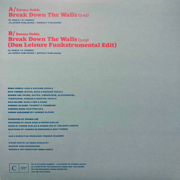 Emma Noble - Break Down The Walls | Cosmos Music (334 44054) - 2 Emma Noble - Break Down The Walls | Cosmos Music (334 44054) - 2