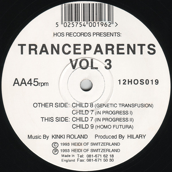 Tranceparents - Vol 3 | Heidi Of Switzerland (12HOS019) - main Tranceparents - Vol 3 | Heidi Of Switzerland (12HOS019) - main