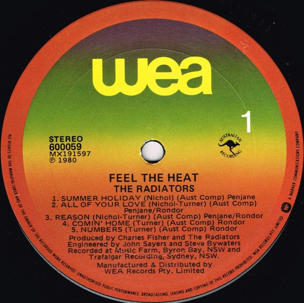 The Radiators - Feel The Heat | WEA (600059) - 3 The Radiators - Feel The Heat | WEA (600059) - 3