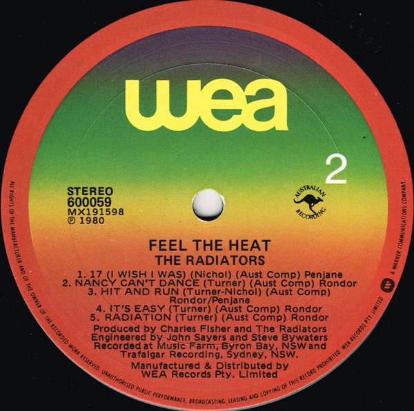 The Radiators - Feel The Heat | WEA (600059) - 4 The Radiators - Feel The Heat | WEA (600059) - 4