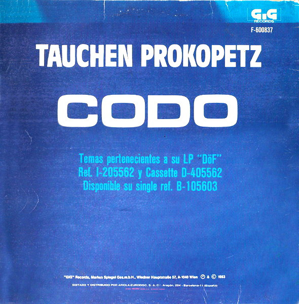 Tauchen-Prokopetz - Codo | GiG Records (F-600837) - 2