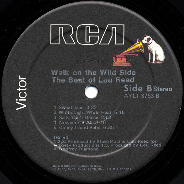 Lou Reed - Walk On The Wild Side - The Best Of Lou Reed | RCA Victor (AYL1-3753) - 4 Lou Reed - Walk On The Wild Side - The Best Of Lou Reed | RCA Victor (AYL1-3753) - 4