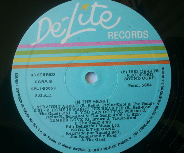 Kool & The Gang - In The Heart | De-Lite Records (SPL1-50053) - 4