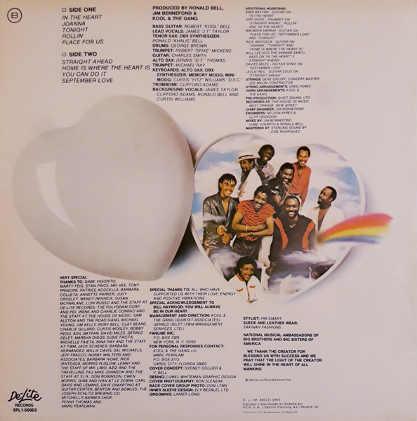 Kool & The Gang - In The Heart | De-Lite Records (SPL1-50053) - 2