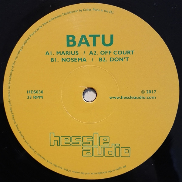 Batu - Marius EP | Hessle Audio (HES030) - main