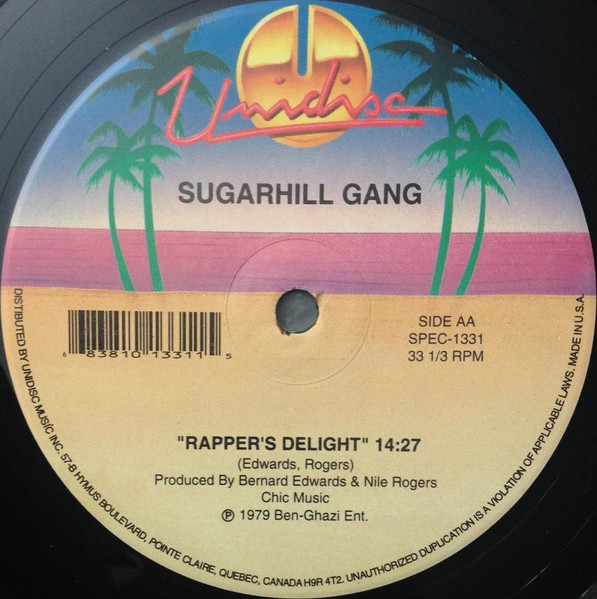 Grandmaster Flash & The Furious Five / Sugarhill Gang - The Message / Rapper's Delight | Unidisc (SPEC-1331) - 3