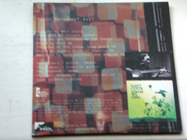 Matt Costa - Cold December | Brushfire Records (MCSTDJ 40455) - 2