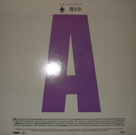Alison Limerick - Where Love Lives (Remix) | Arista (613 741) - 2 Alison Limerick - Where Love Lives (Remix) | Arista (613 741) - 2