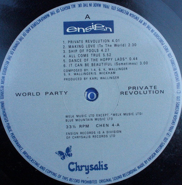 World Party - Private Revolution | Ensign (CHEN 4) - main