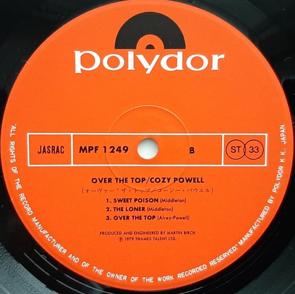 Cozy Powell - Over The Top | Polydor (MPF 1249) - 4