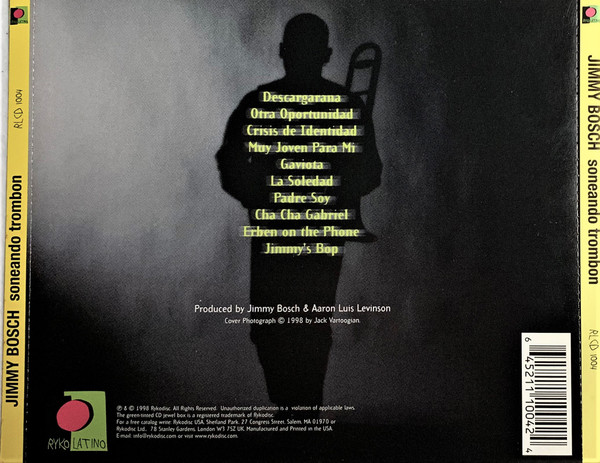 Jimmy Bosch - Soneando Trombon | Ryko Latino (RLCD 1004) - 3