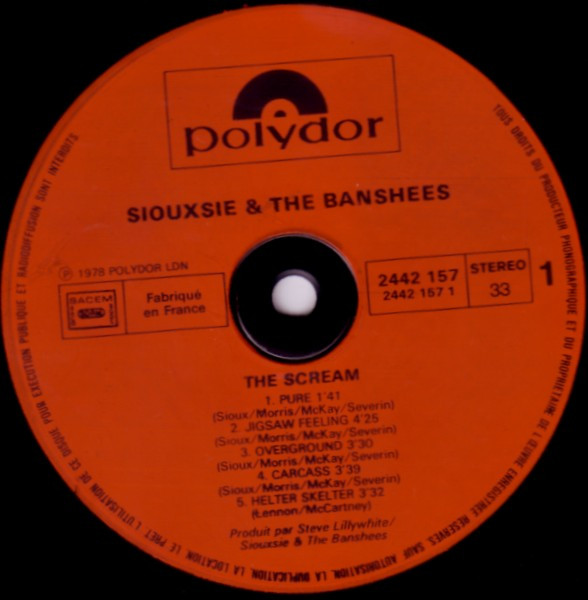 Siouxsie & The Banshees - The Scream | Polydor (2442 157) - 2