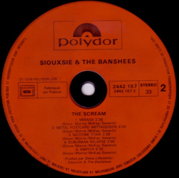 Siouxsie & The Banshees - The Scream | Polydor (2442 157) - 3