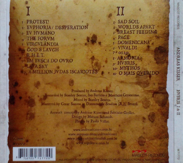 Andreas Kisser - Hubris I & II | Mascot Records (M71772) - 3 Andreas Kisser - Hubris I & II | Mascot Records (M71772) - 3