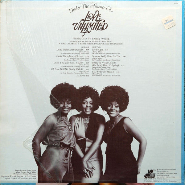 Love Unlimited - Under The Influence Of Love Unlimited | 20th Century Records (T-414) - 2 Love Unlimited - Under The Influence Of Love Unlimited | 20th Century Records (T-414) - 2