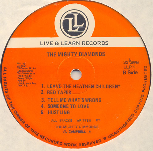 The Mighty Diamonds - Struggling | Live & Learn Records (LLP 1) - 4 The Mighty Diamonds - Struggling | Live & Learn Records (LLP 1) - 4