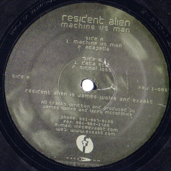Resident Alien - Machine Vs. Man | Frajile Records (FRJ 1-005) - 3 Resident Alien - Machine Vs. Man | Frajile Records (FRJ 1-005) - 3