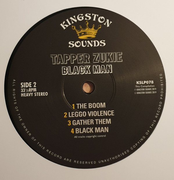 Tapper Zukie - Black Man | Kingston Sounds (KSLP078) - 3