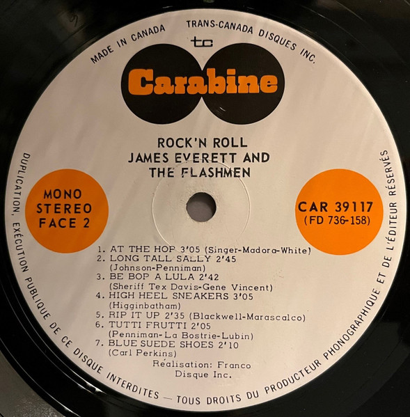 James Everett And The Flashmen - Rock [Vinyl] | Carabine (CAR 39117) - 4