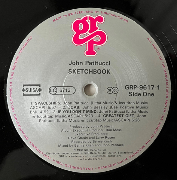 John Patitucci - Sketchbook | GRP (GRP-9617-1) - 3