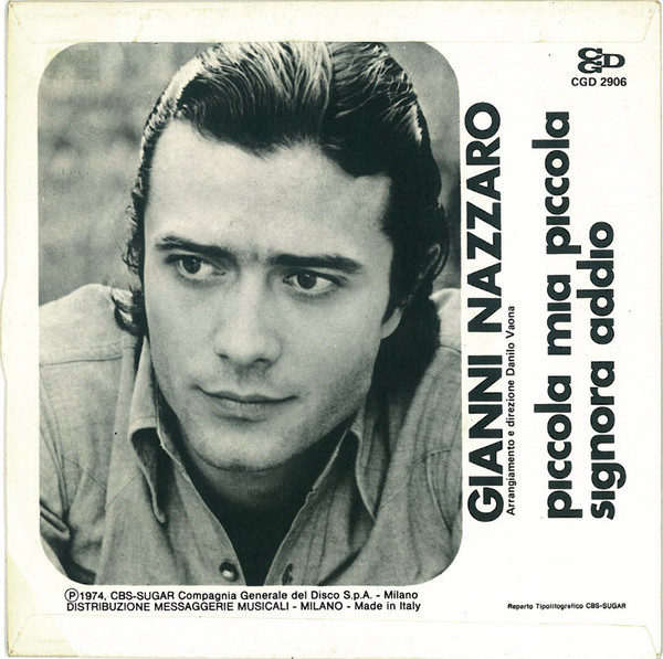 Gianni Nazzaro - Piccola Mia Piccola | CGD (CGD 2906) - 2