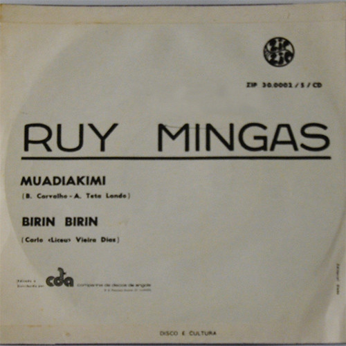 Ruy Mingas - Muadiakimi / Birin Birin | Zip Zip (ZIP-30.002-S) - 2