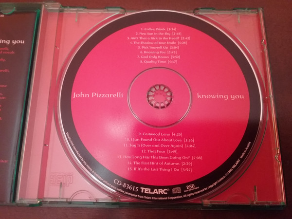 John Pizzarelli - Knowing You | Telarc Jazz (CD-83615) - 2
