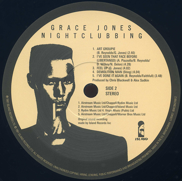 Grace Jones - Nightclubbing | Island Records (0042284236812) - 3 Grace Jones - Nightclubbing | Island Records (0042284236812) - 3