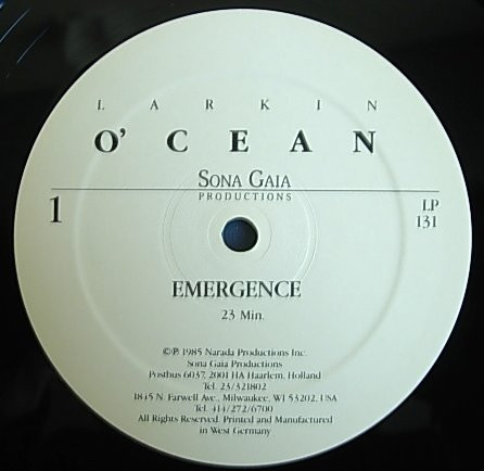 Larkin - O'cean | Sona Gaia Productions (LP-131) - 3