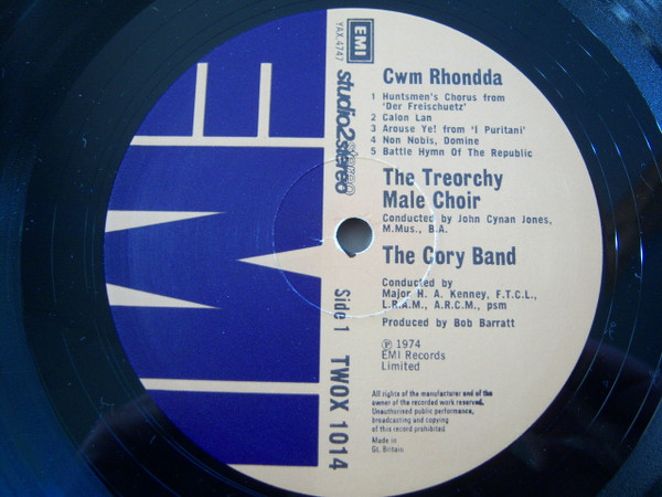 Treorchy Male Choir And The Cory Band - Cwm Rhondda | EMI (TWOX 1014) - 3
