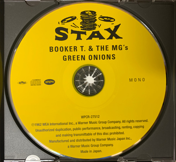 Booker T & The MG's - Green Onions | Stax (WPCR-27512) - 4 Booker T & The MG's - Green Onions | Stax (WPCR-27512) - 4