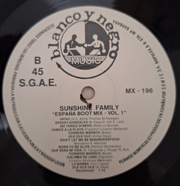 Sunshine Family - España Boot Mix Vol. 1 | Blanco Y Negro (MX - 196) - 4 Sunshine Family - España Boot Mix Vol. 1 | Blanco Y Negro (MX - 196) - 4