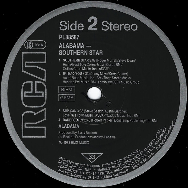 Alabama - Southern Star | RCA (PL88587) - 4