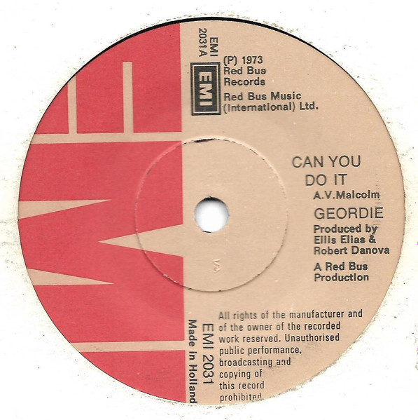 Geordie - Can You Do It | EMI (EMI 2031) - main