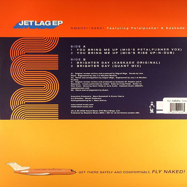 Petalpusher & Kaskade - Jet Lag EP | Naked Music Recordings (NMS021) - 2 Petalpusher & Kaskade - Jet Lag EP | Naked Music Recordings (NMS021) - 2