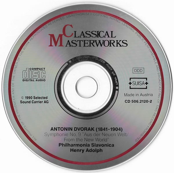 Antonín Dvořák - Philharmonia Slavonica , Henry Adolph - Symphonie No.9 "Aus Der Neuen Welt"/"From The New World" | AmCo Tonträger (506.2120-2) - 3
