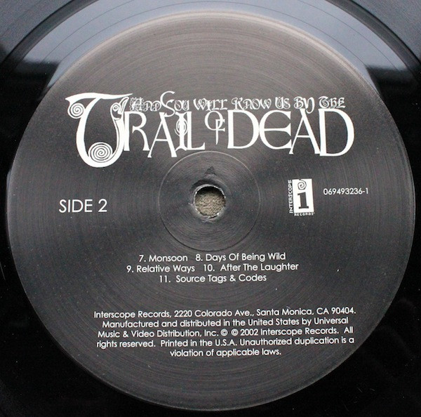 ...And You Will Know Us By The Trail Of Dead - Source Tags & Codes | Interscope Records (069493236-1) - 4 ...And You Will Know Us By The Trail Of Dead - Source Tags & Codes | Interscope Records (069493236-1) - 4