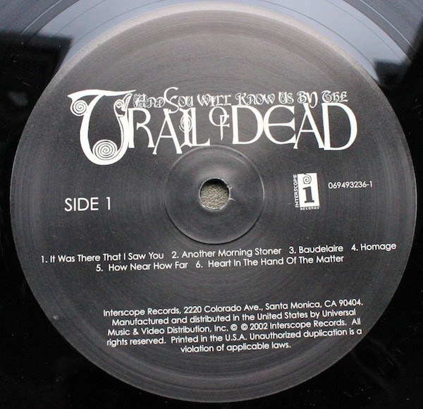 ...And You Will Know Us By The Trail Of Dead - Source Tags & Codes | Interscope Records (069493236-1) - 3 ...And You Will Know Us By The Trail Of Dead - Source Tags & Codes | Interscope Records (069493236-1) - 3