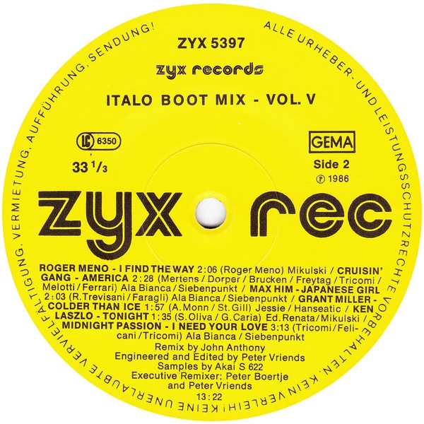 Various - Italo Boot Mix Vol. 5 | ZYX Records (ZYX 5397) - 4