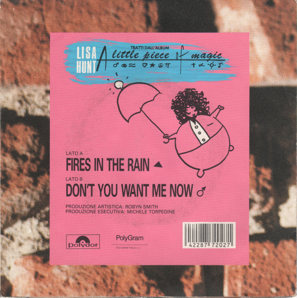 Lisa Hunt - Fires In The Rain / Don't You Want Me Now | Polydor (877 202-7) - 2 Lisa Hunt - Fires In The Rain / Don't You Want Me Now | Polydor (877 202-7) - 2