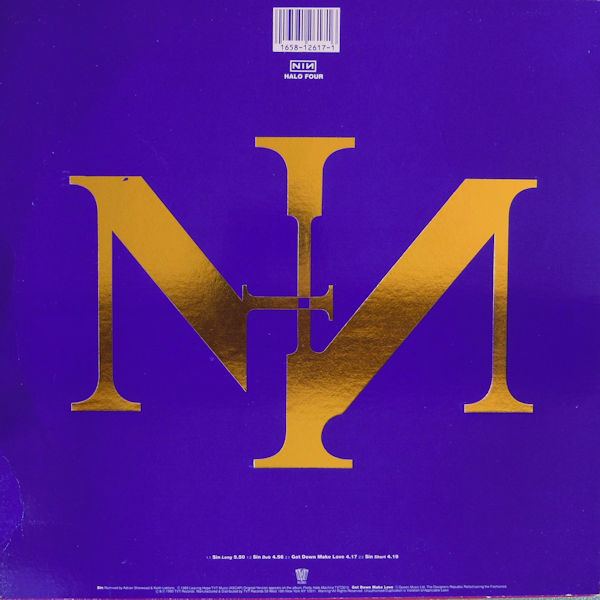 Nine Inch Nails - Sin | TVT Records (TVT2617-1) - 2