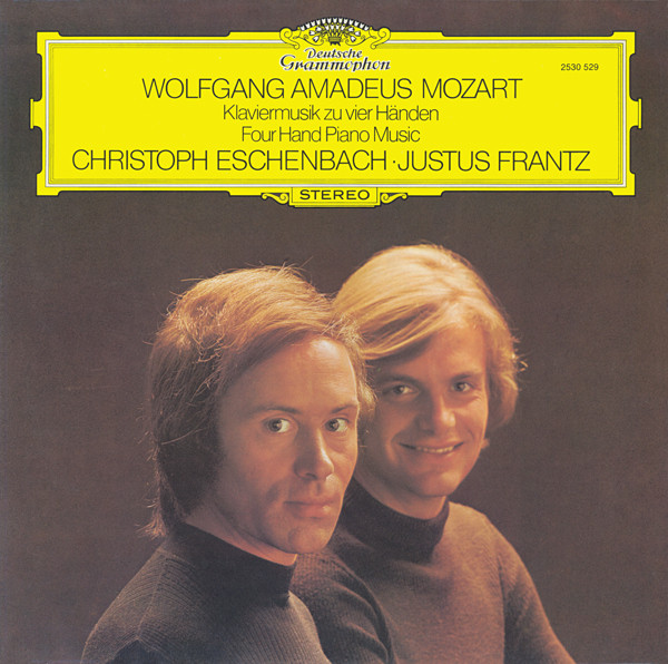 Wolfgang Amadeus Mozart , Christoph Eschenbach ∙ Justus Frantz - Klaviermusik Zu Vier Händen = Four Hand Piano Music | Deutsche Grammophon (2530 529)