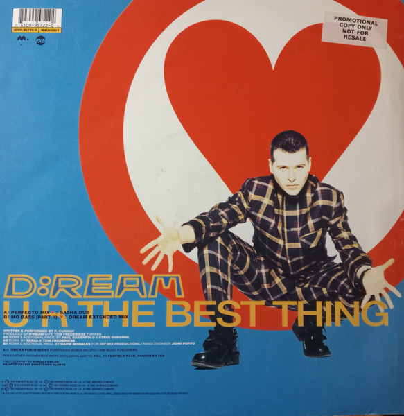 D:Ream - U R The Best Thing (Mixes By D•Ream / Paul Oakenfold / Sasha / David Morales) | Magnet (MAG1021T) - 2