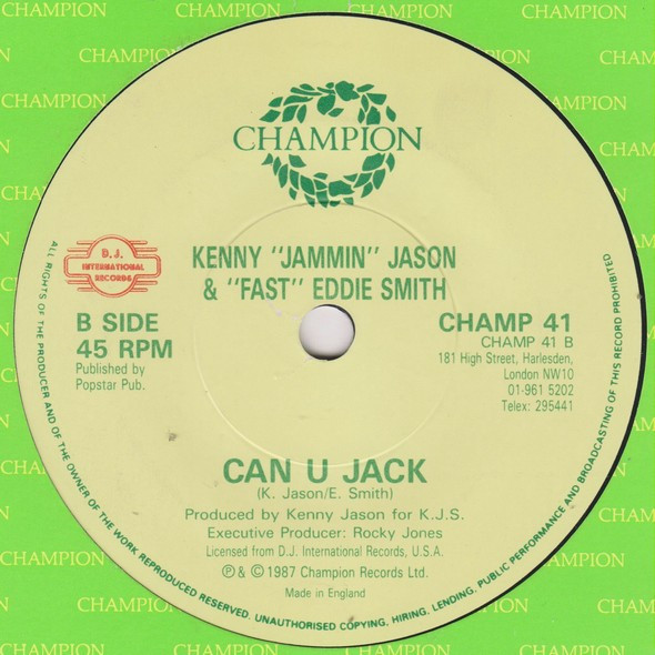 Kenny "Jammin" Jason & "Fast" Eddie Smith - Can U Dance | Champion (CHAMP 41) - 4