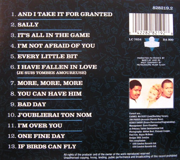 Carmel - Collected | London Records (828219.2) - 2 Carmel - Collected | London Records (828219.2) - 2