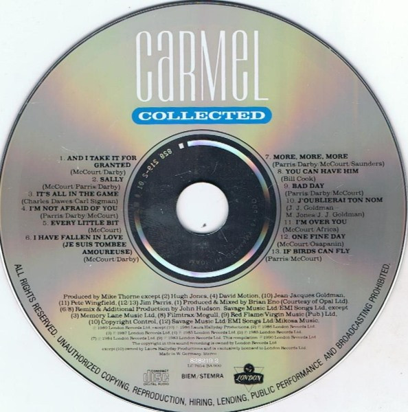 Carmel - Collected | London Records (828219.2) - 3 Carmel - Collected | London Records (828219.2) - 3