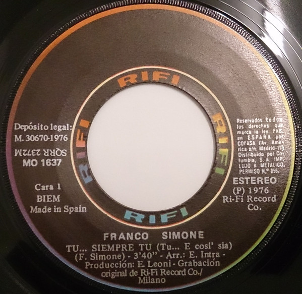 Franco Simone - Tu... Siempre Tu | Rifi (MO 1637) - 3